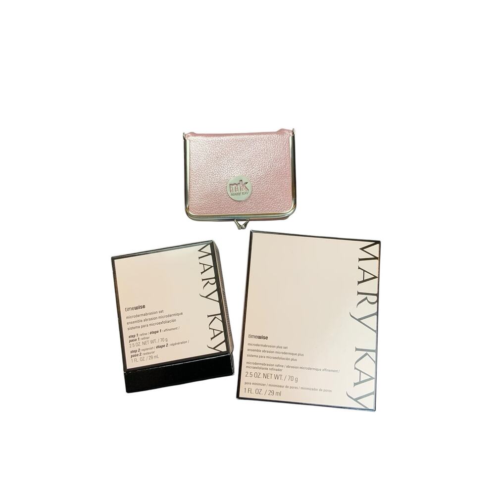 Mary Kay TimeWise Microdermabrasion Set Pore Minimizer w/ Pink MK Case NEW